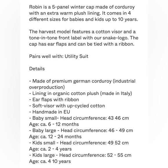 EUC New Kids in the House Robin Cap in Harvest Kid’s Large - Picture 4 of 10